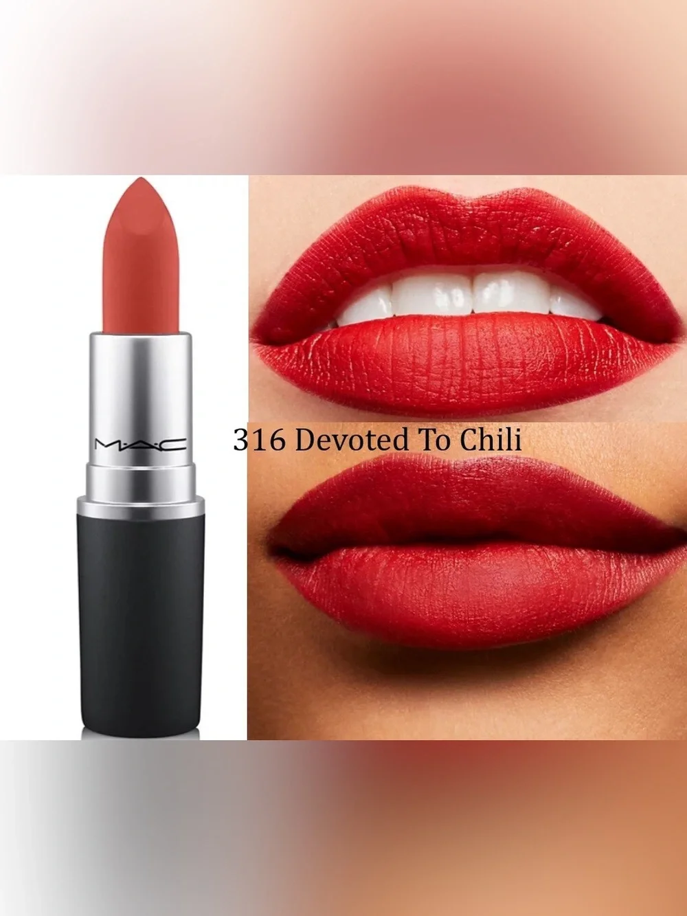 MAC Powder‎ Kiss Lipstick 316